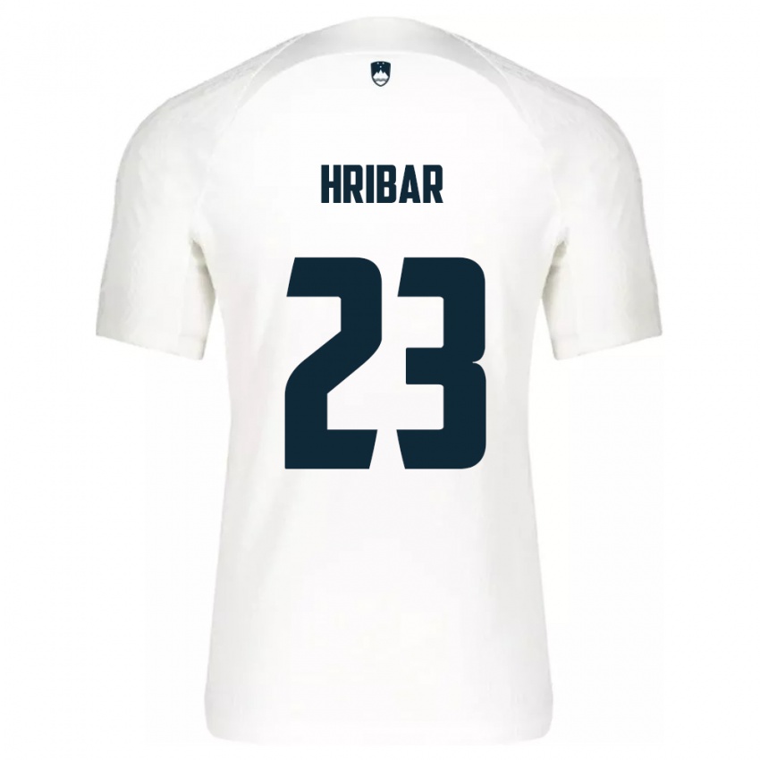 Niño Camiseta Eslovenia Lan Hribar #23 Blanco 1ª Equipación 24-26 La Camisa México