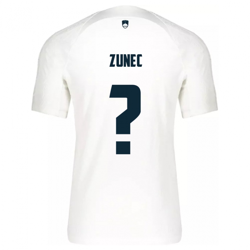 Niño Camiseta Eslovenia Bor Zunec #0 Blanco 1ª Equipación 24-26 La Camisa México