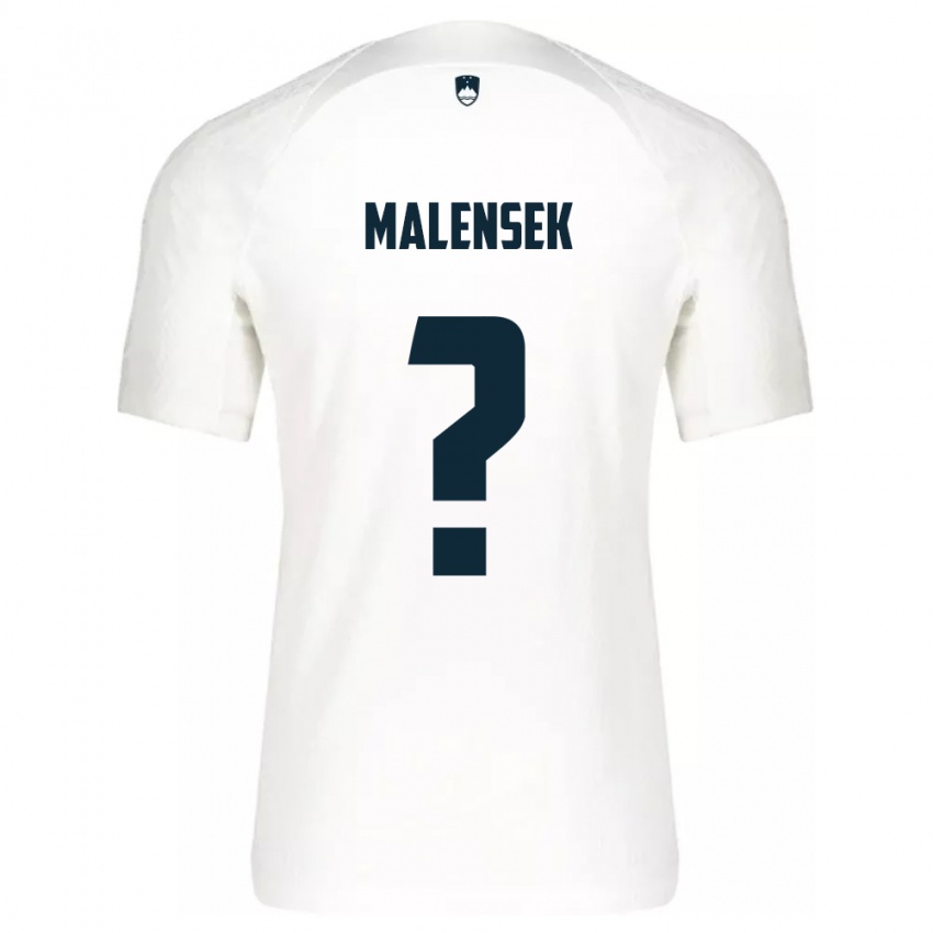 Niño Camiseta Eslovenia Matej Malensek #0 Blanco 1ª Equipación 24-26 La Camisa México