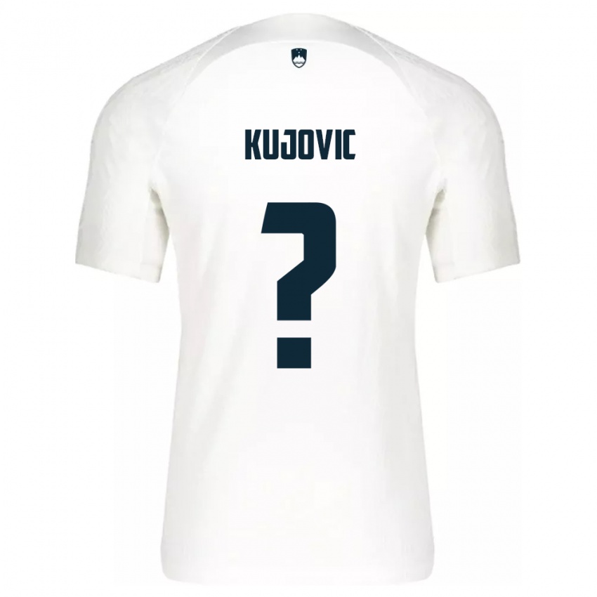 Niño Camiseta Eslovenia Tian Kujovic #0 Blanco 1ª Equipación 24-26 La Camisa México