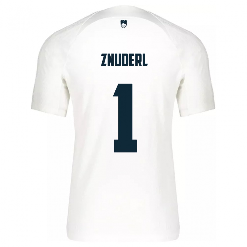 Niño Camiseta Eslovenia Tai Znuderl #1 Blanco 1ª Equipación 24-26 La Camisa México