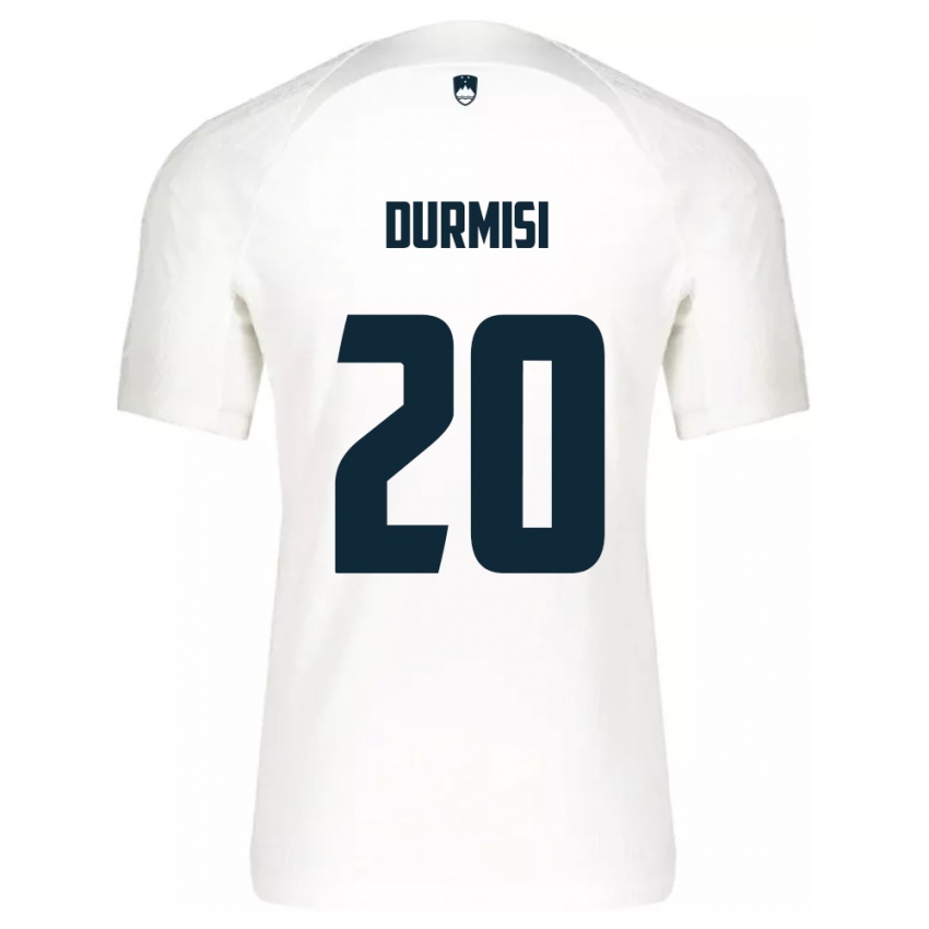 Niño Camiseta Eslovenia Arman Durmisi #20 Blanco 1ª Equipación 24-26 La Camisa México