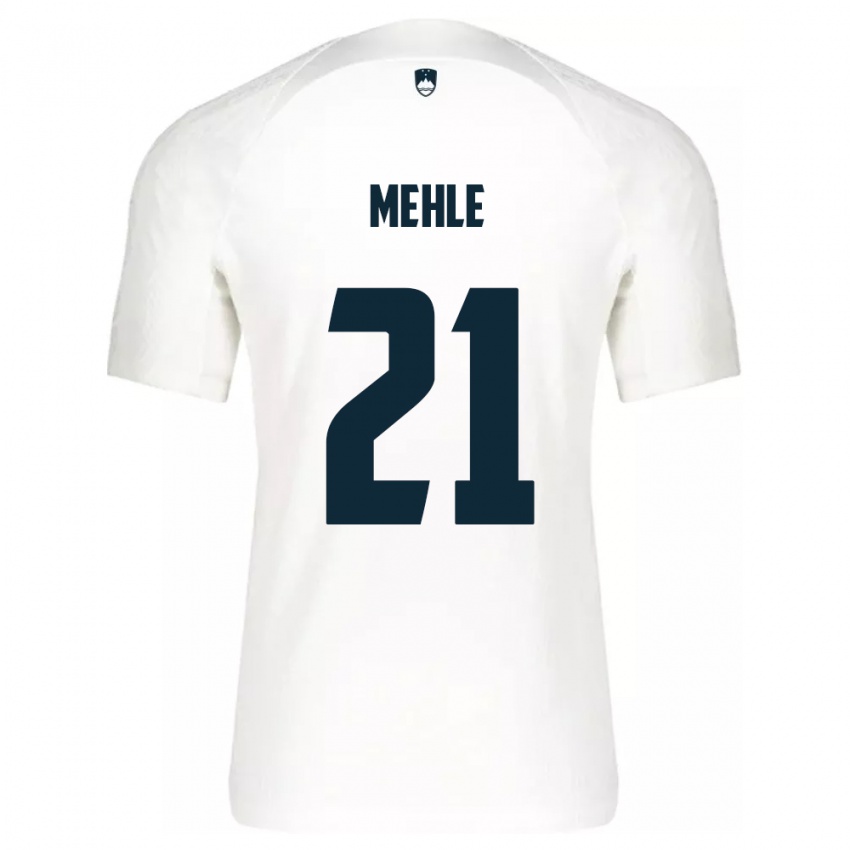 Niño Camiseta Eslovenia Matej Mehle #21 Blanco 1ª Equipación 24-26 La Camisa México