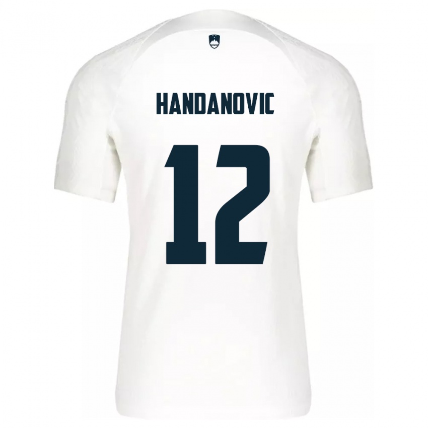 Niño Camiseta Eslovenia Tanej Handanovic #12 Blanco 1ª Equipación 24-26 La Camisa México