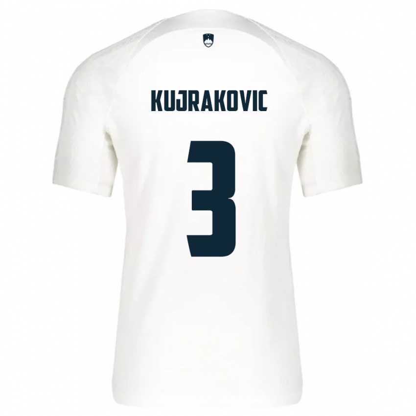 Niño Camiseta Eslovenia Minel Kujrakovic #3 Blanco 1ª Equipación 24-26 La Camisa México