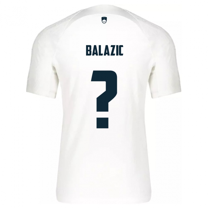 Niño Camiseta Eslovenia Jan Balazic #0 Blanco 1ª Equipación 24-26 La Camisa México