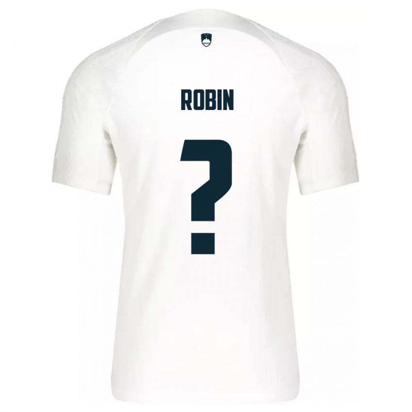 Niño Camiseta Eslovenia Jaka Robin #0 Blanco 1ª Equipación 24-26 La Camisa México