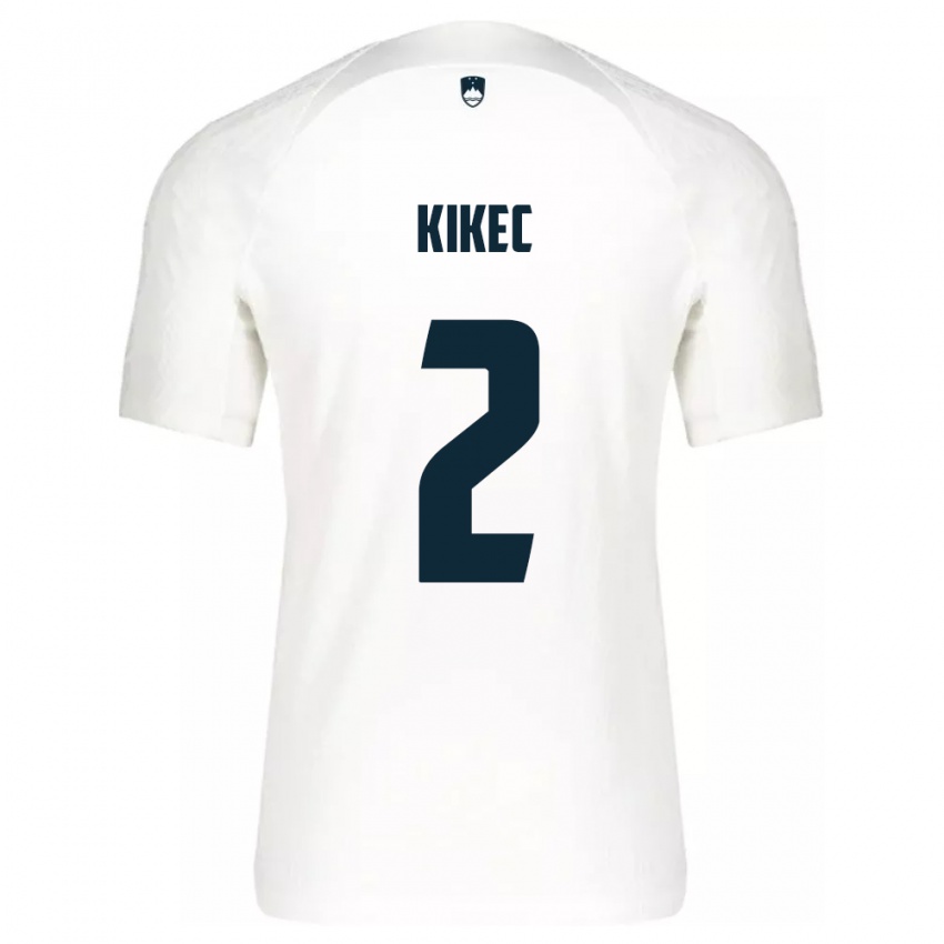 Niño Camiseta Eslovenia Timon Kikec #2 Blanco 1ª Equipación 24-26 La Camisa México