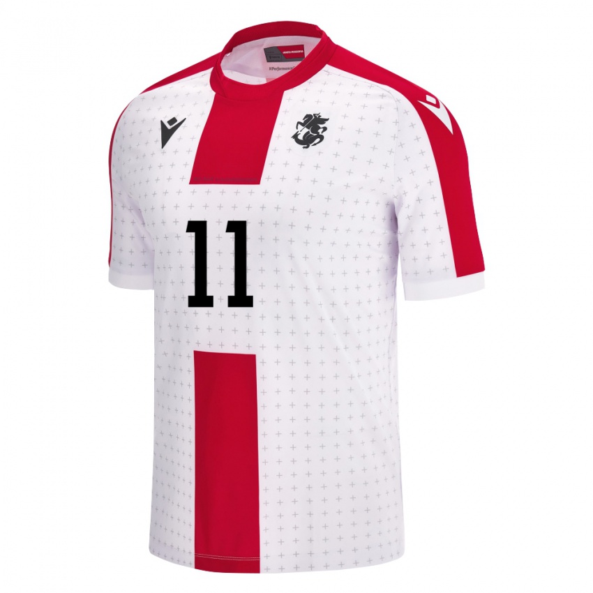 Niño Camiseta Georgia Jaduli Iobashvili #11 Blanco 1ª Equipación 24-26 La Camisa México