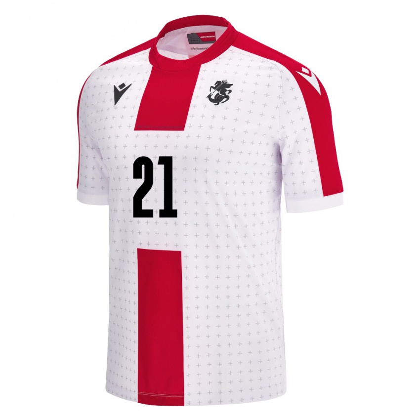 Niño Camiseta Georgia Karse #21 Blanco 1ª Equipación 24-26 La Camisa México