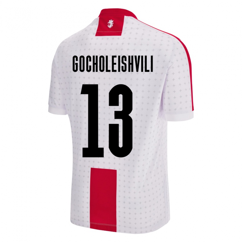 Niño Camiseta Georgia Giorgi Gocholeishvili #13 Blanco 1ª Equipación 24-26 La Camisa México