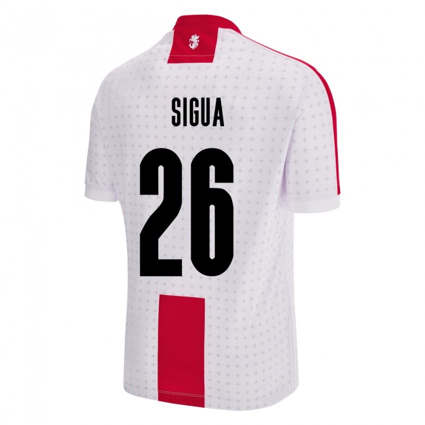 Niño Camiseta Georgia Gabriel Sigua #26 Blanco 1ª Equipación 24-26 La Camisa México