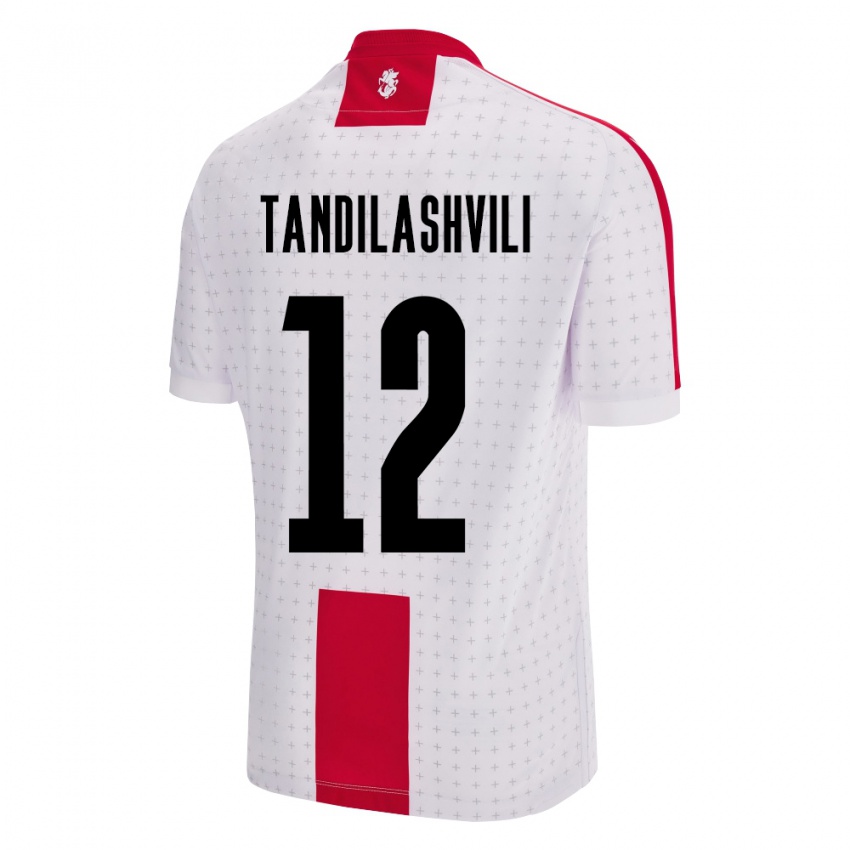 Niño Camiseta Georgia Levan Tandilashvili #12 Blanco 1ª Equipación 24-26 La Camisa México