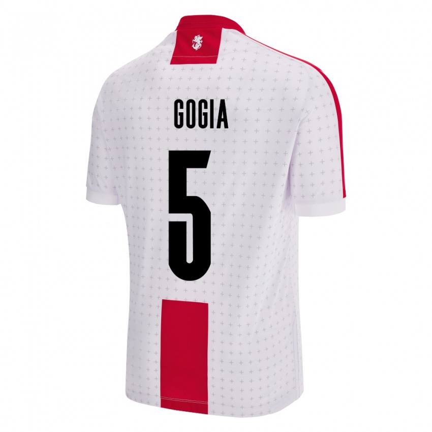 Niño Camiseta Georgia Gigi Gogia #5 Blanco 1ª Equipación 24-26 La Camisa México