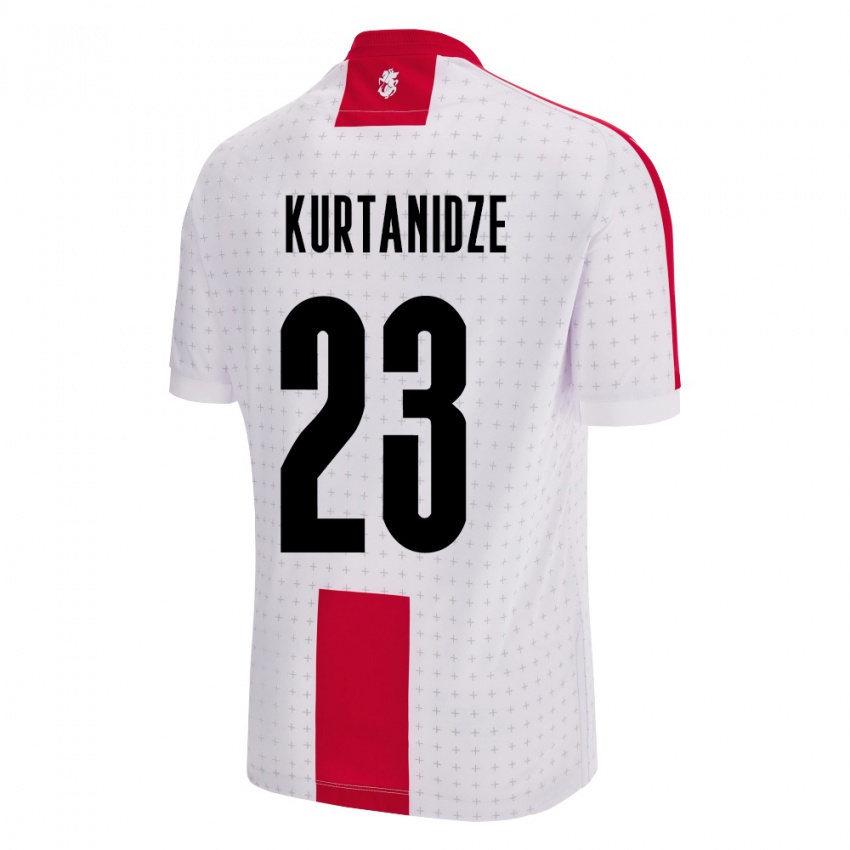 Niño Camiseta Georgia Revaz Kurtanidze #23 Blanco 1ª Equipación 24-26 La Camisa México