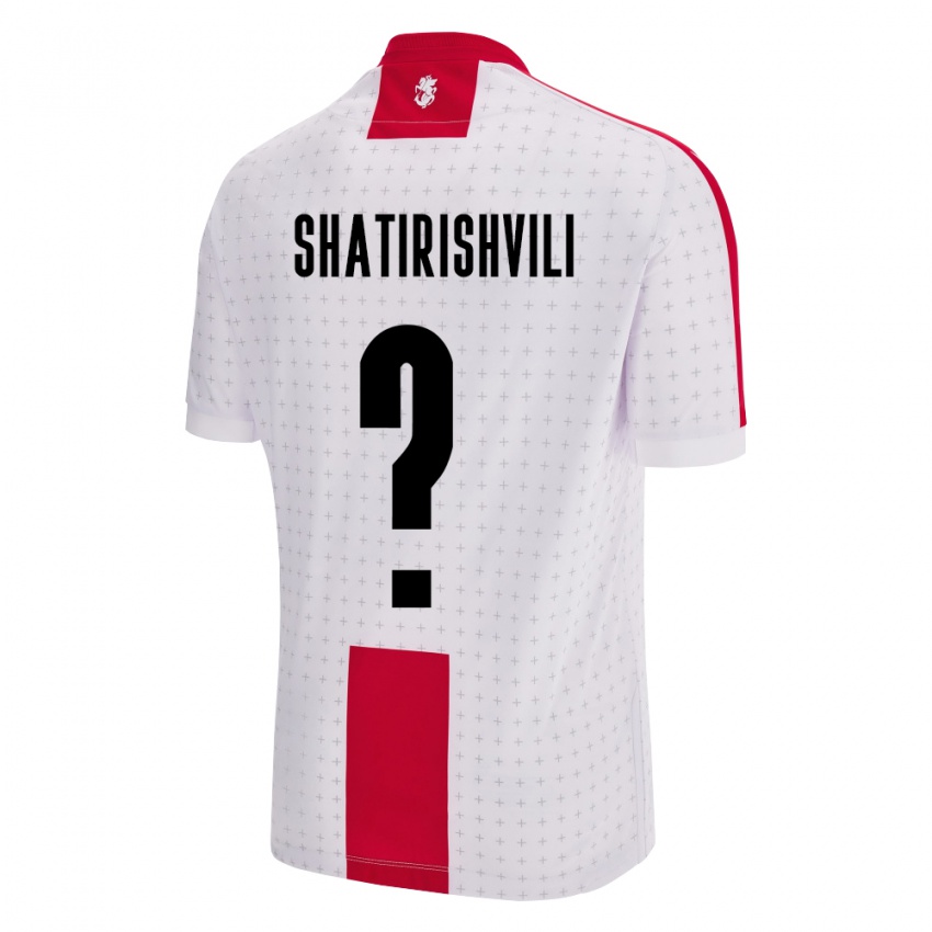 Niño Camiseta Georgia Mate Shatirishvili #0 Blanco 1ª Equipación 24-26 La Camisa México