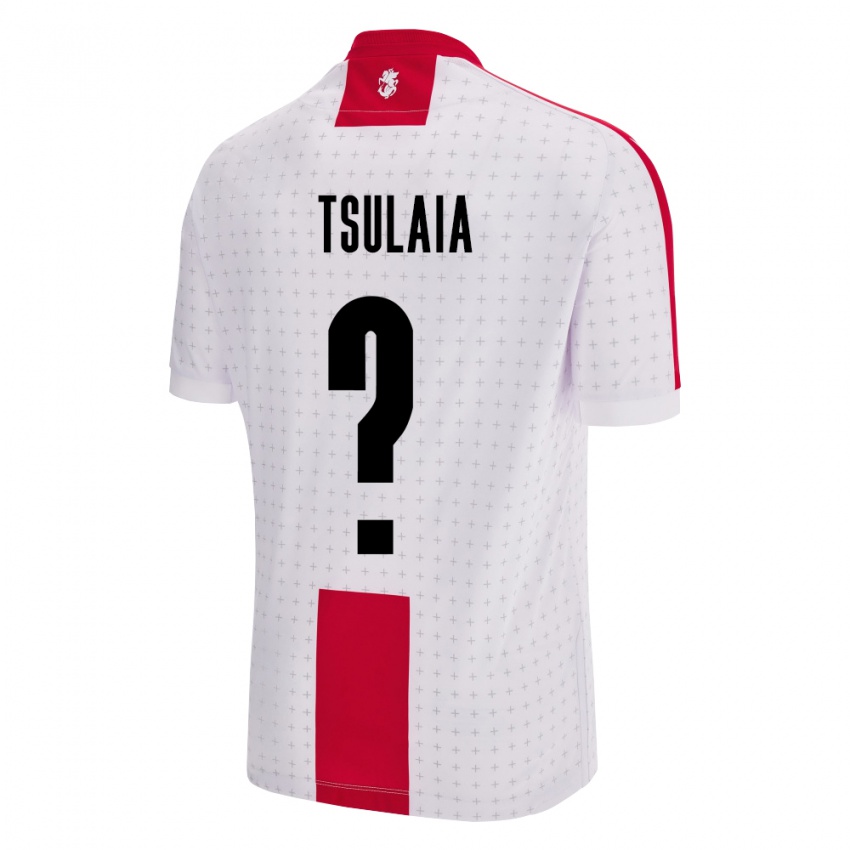 Niño Camiseta Georgia Luka Tsulaia #0 Blanco 1ª Equipación 24-26 La Camisa México