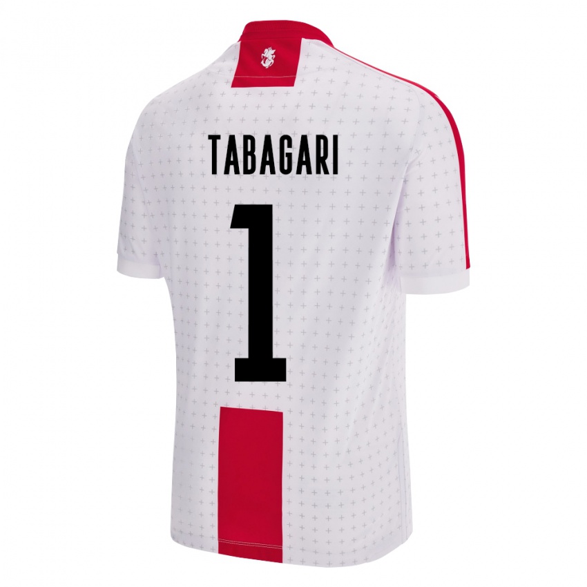 Niño Camiseta Georgia Eka Tabagari #1 Blanco 1ª Equipación 24-26 La Camisa México