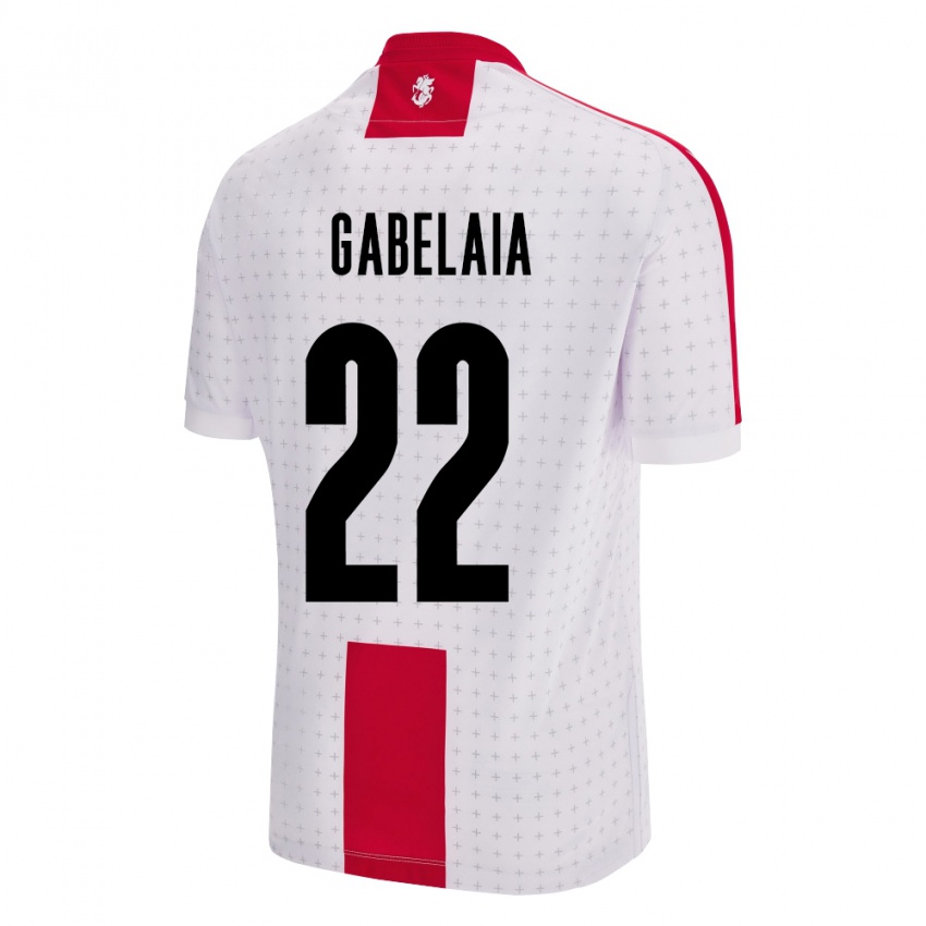 Niño Camiseta Georgia Svetalna Gabelaia #22 Blanco 1ª Equipación 24-26 La Camisa México