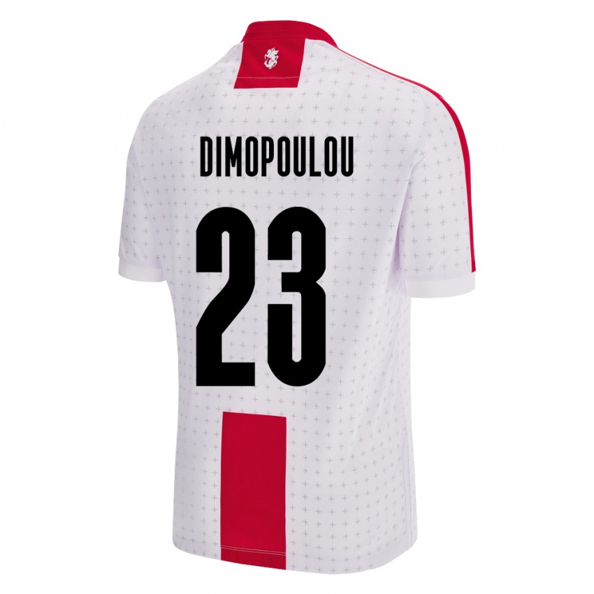 Niño Camiseta Georgia Salomi Dimopoulou #23 Blanco 1ª Equipación 24-26 La Camisa México