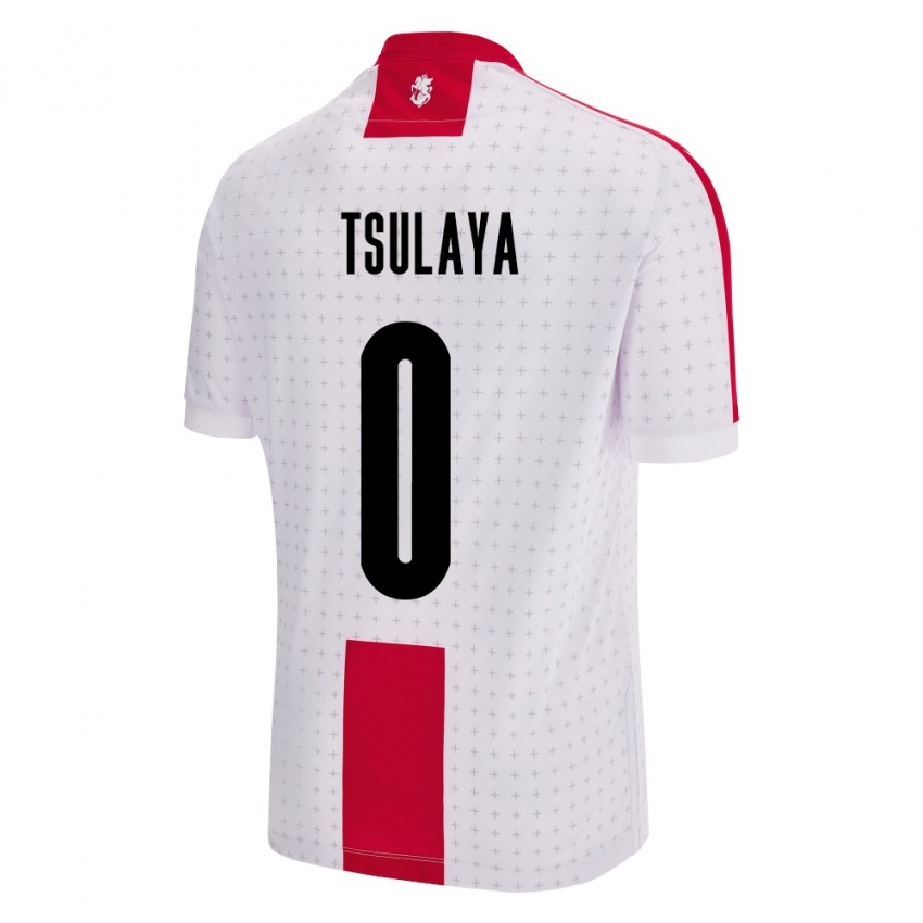 Niño Camiseta Georgia Ana Tsulaya #0 Blanco 1ª Equipación 24-26 La Camisa México