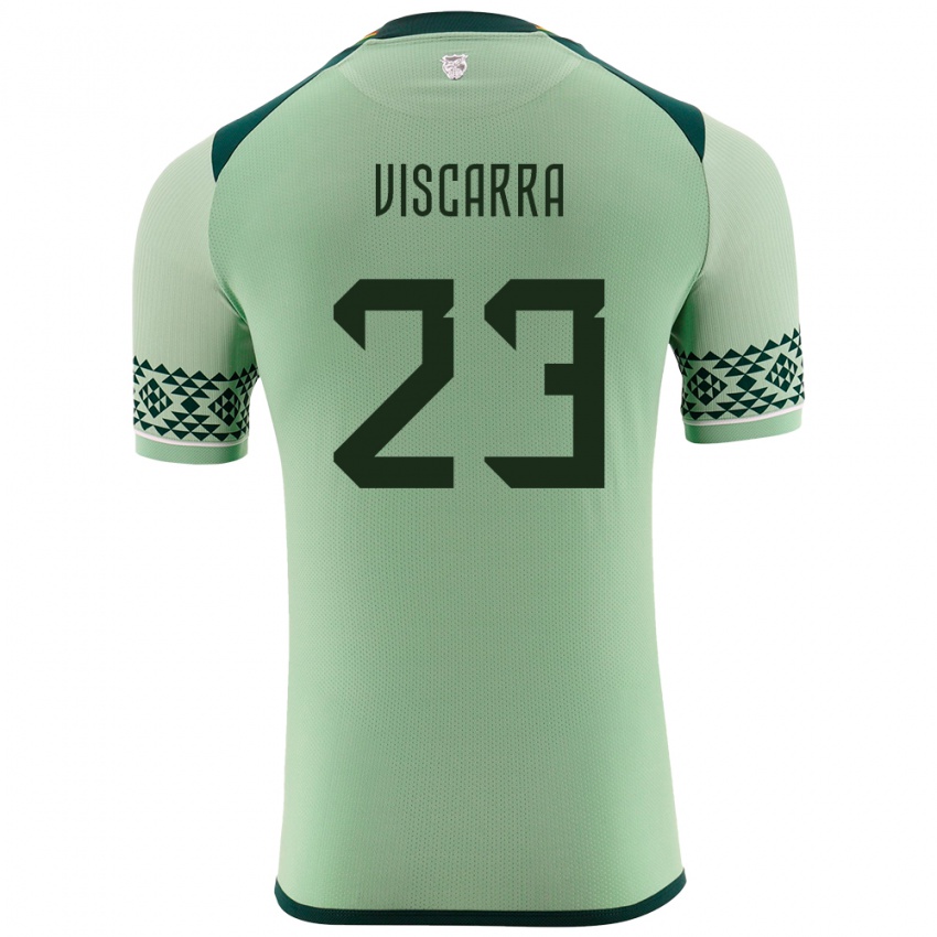 Niño Camiseta Bolivia Guillermo Viscarra #23 Verde Claro 1ª Equipación 24-26 La Camisa México