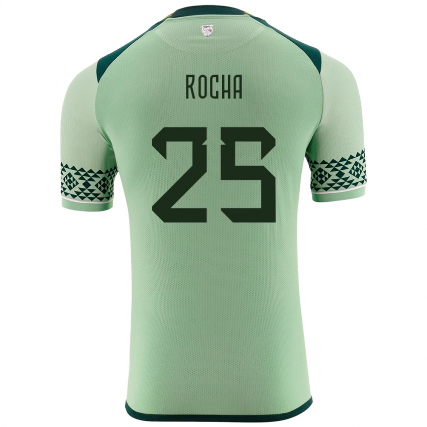 Niño Camiseta Bolivia Yomar Rocha #25 Verde Claro 1ª Equipación 24-26 La Camisa México