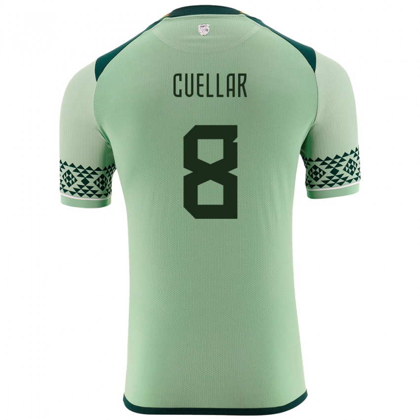 Niño Camiseta Bolivia Jaume Cuéllar #8 Verde Claro 1ª Equipación 24-26 La Camisa México