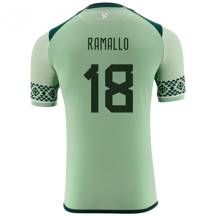 Niño Camiseta Bolivia Rodrigo Ramallo #18 Verde Claro 1ª Equipación 24-26 La Camisa México