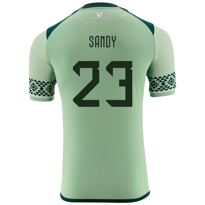 Niño Camiseta Bolivia Daniel Sandy #23 Verde Claro 1ª Equipación 24-26 La Camisa México