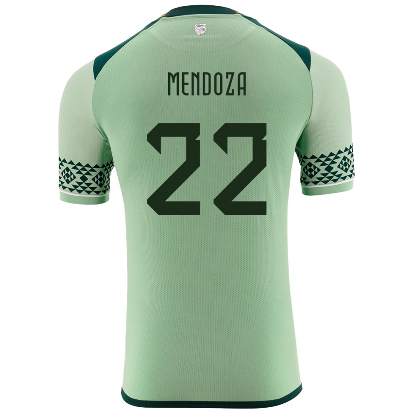 Niño Camiseta Bolivia Gonzalo Mendoza #22 Verde Claro 1ª Equipación 24-26 La Camisa México