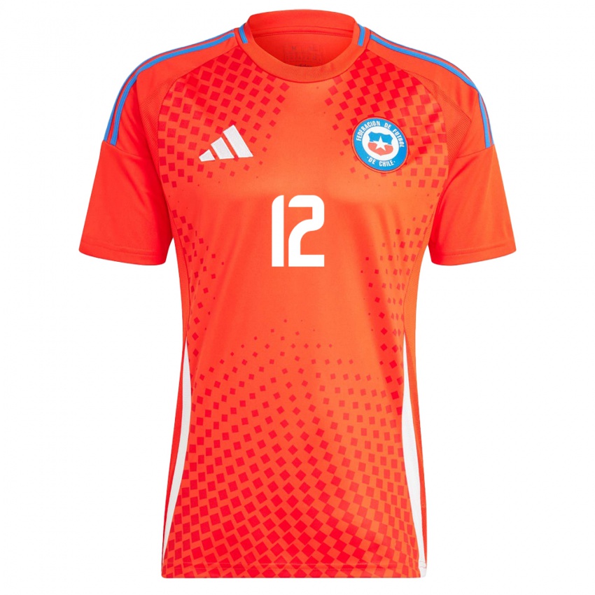 Niño Camiseta Chile Martina Funck #12 Rojo 1ª Equipación 24-26 La Camisa México