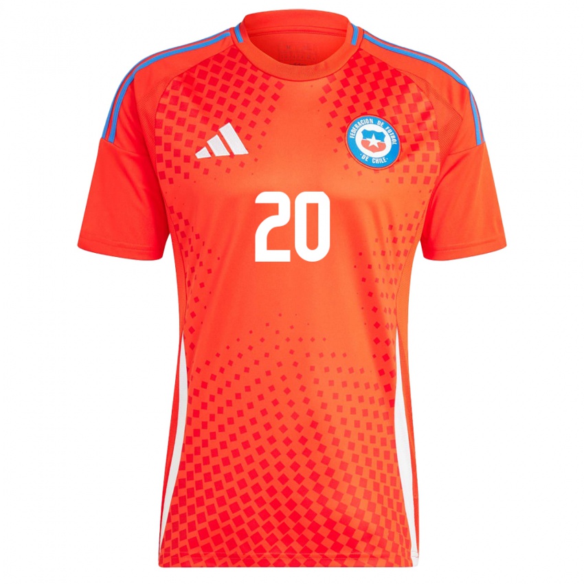 Niño Camiseta Chile Lucas Assadi #20 Rojo 1ª Equipación 24-26 La Camisa México