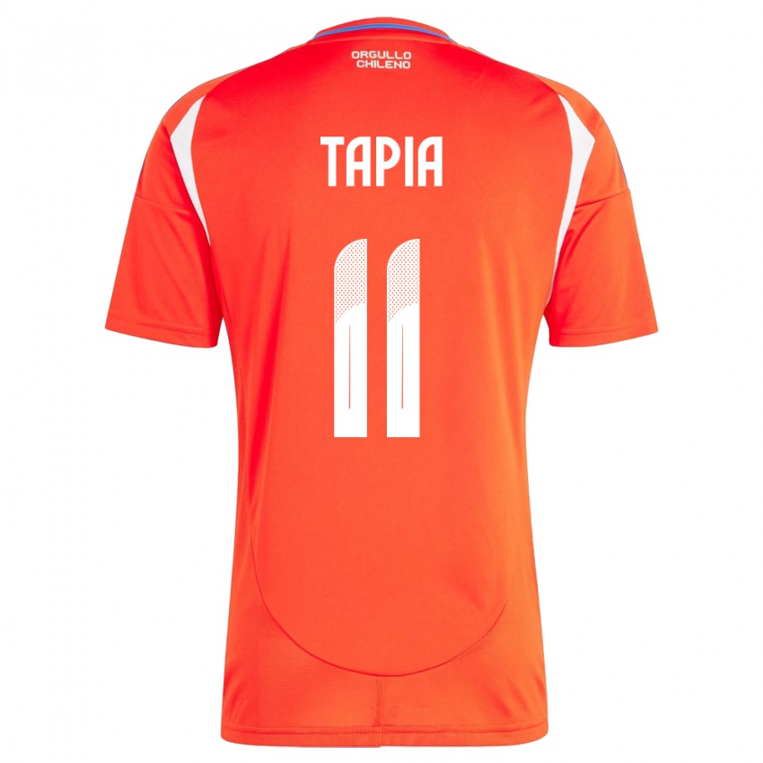 Niño Camiseta Chile Gonzalo Tapia #11 Rojo 1ª Equipación 24-26 La Camisa México