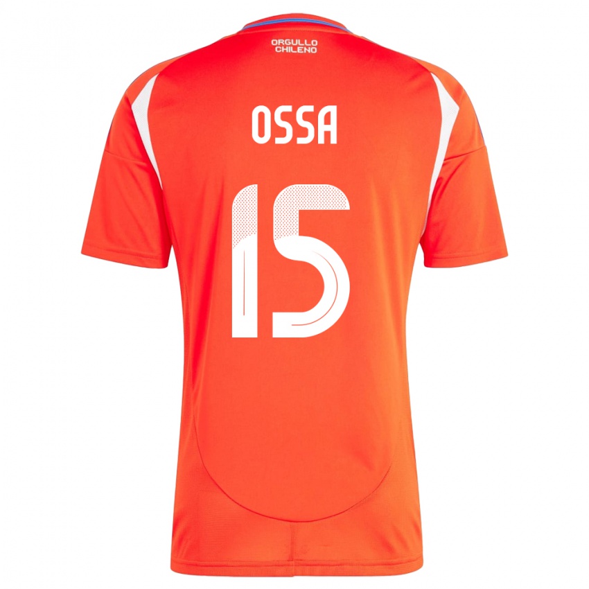 Niño Camiseta Chile Diego Ossa #15 Rojo 1ª Equipación 24-26 La Camisa México