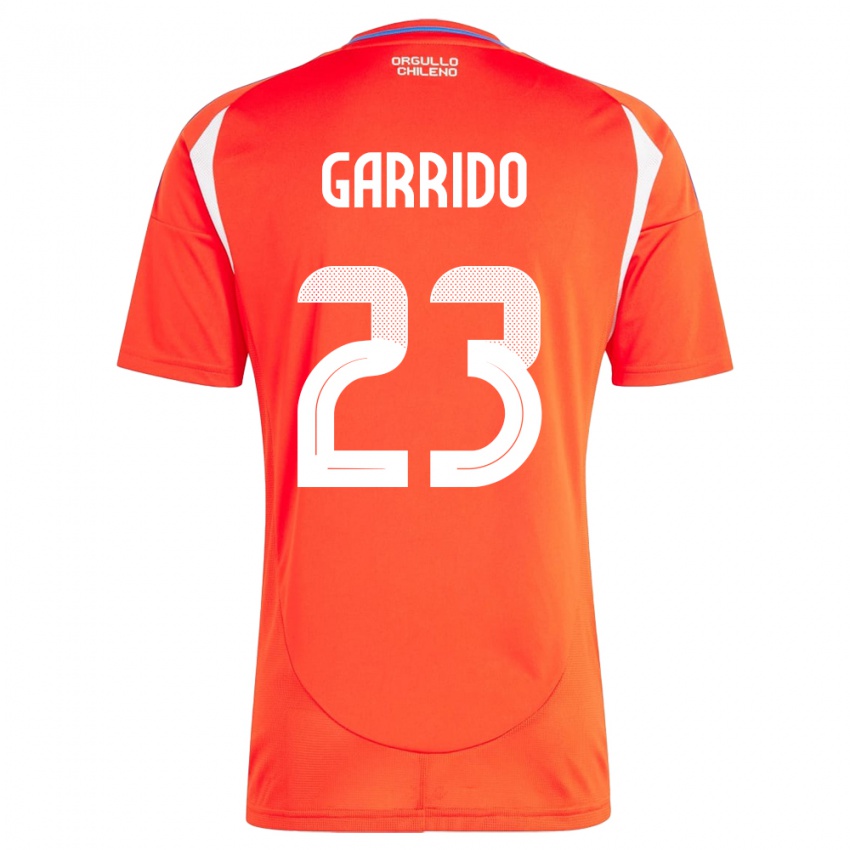 Niño Camiseta Chile Pedro Garrido #23 Rojo 1ª Equipación 24-26 La Camisa México