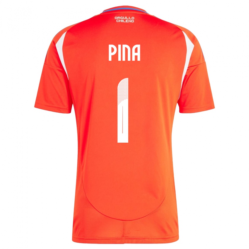 Niño Camiseta Chile Cristóbal Piña #1 Rojo 1ª Equipación 24-26 La Camisa México