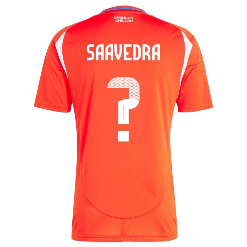 Niño Camiseta Chile Danilo Saavedra #0 Rojo 1ª Equipación 24-26 La Camisa México