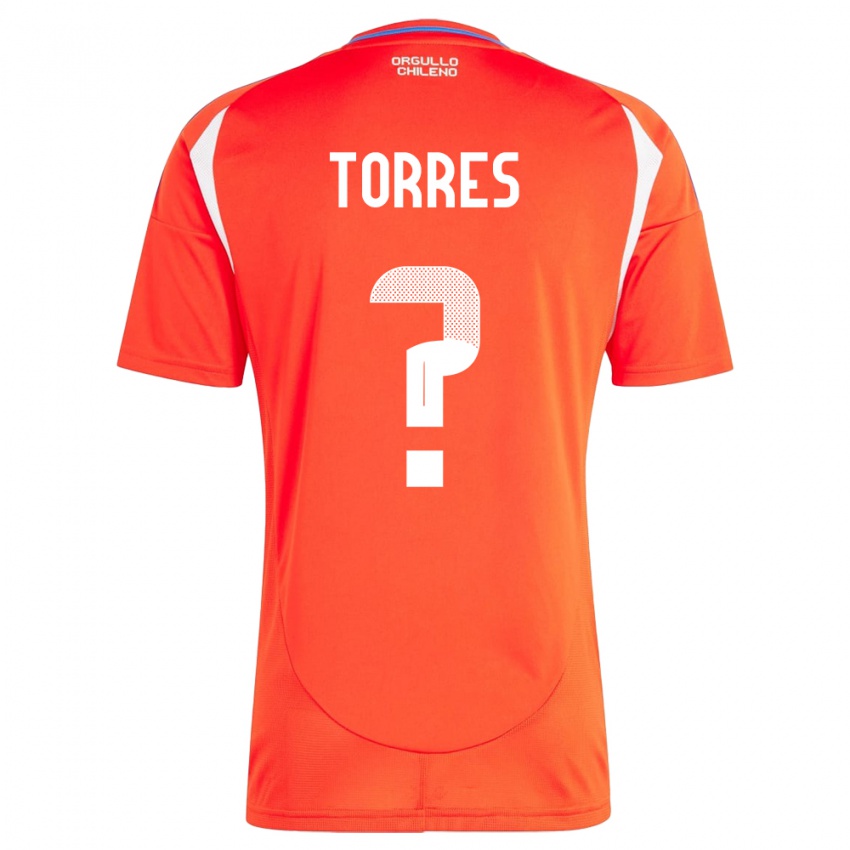 Niño Camiseta Chile Bruno Torres #0 Rojo 1ª Equipación 24-26 La Camisa México