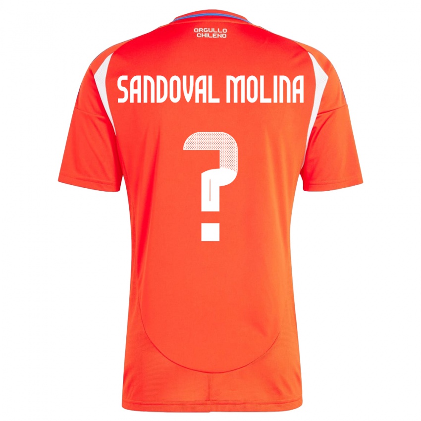 Niño Camiseta Chile Mario Sandoval Molina #0 Rojo 1ª Equipación 24-26 La Camisa México