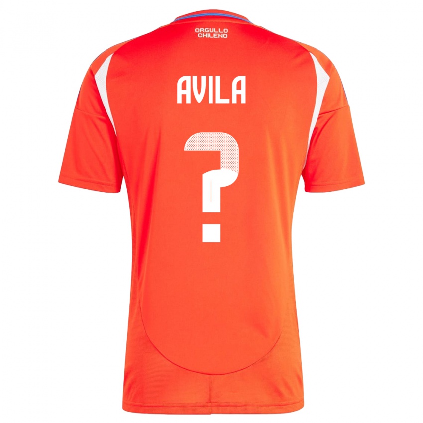 Niño Camiseta Chile Gustavo Ávila #0 Rojo 1ª Equipación 24-26 La Camisa México