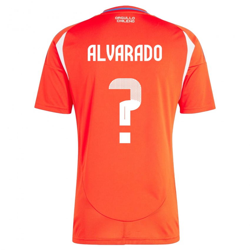 Niño Camiseta Chile José Alvarado #0 Rojo 1ª Equipación 24-26 La Camisa México