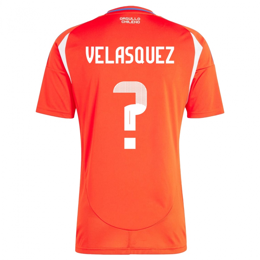 Niño Camiseta Chile Milovan Velásquez #0 Rojo 1ª Equipación 24-26 La Camisa México