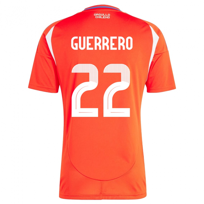 Niño Camiseta Chile Kathalina Guerrero #22 Rojo 1ª Equipación 24-26 La Camisa México