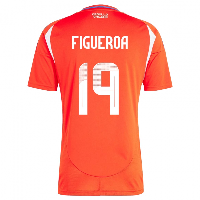 Niño Camiseta Chile Catalina Figueroa #19 Rojo 1ª Equipación 24-26 La Camisa México