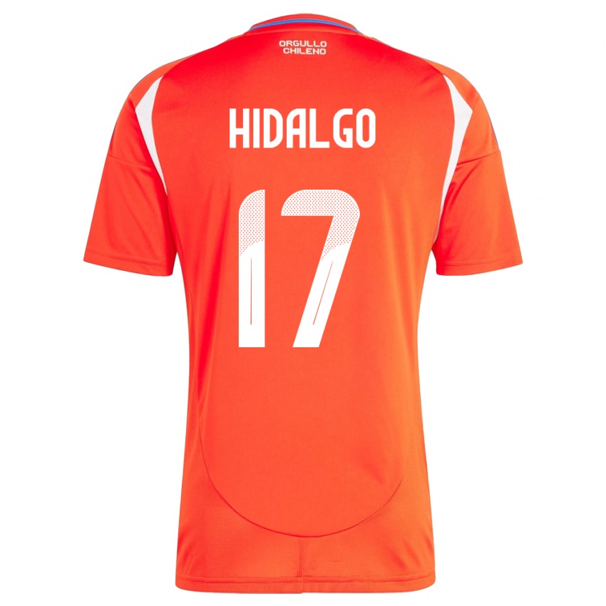 Niño Camiseta Chile Fernanda Hidalgo #17 Rojo 1ª Equipación 24-26 La Camisa México