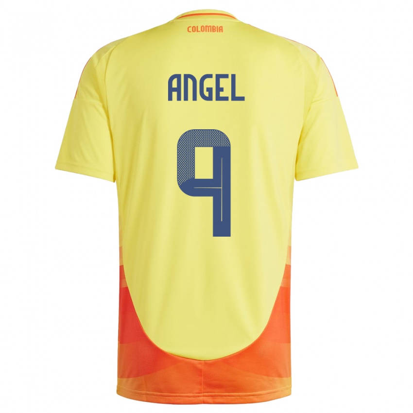 Niño Camiseta Colombia Tomás Ángel #9 Amarillo 1ª Equipación 24-26 La Camisa México