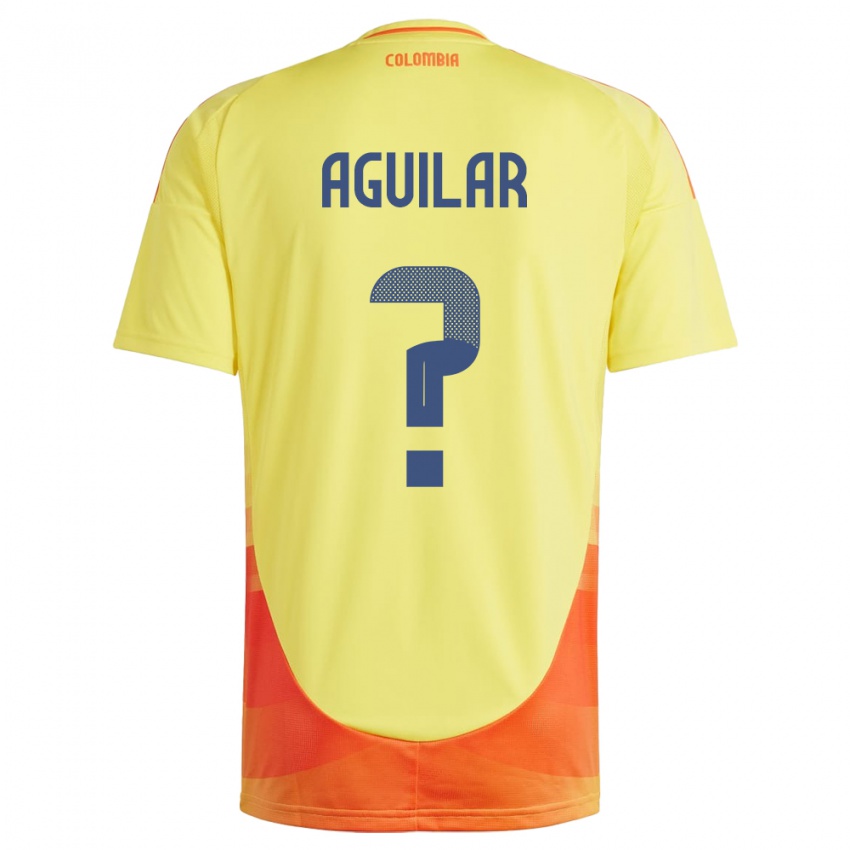 Niño Camiseta Colombia Alejandro Aguilar #0 Amarillo 1ª Equipación 24-26 La Camisa México