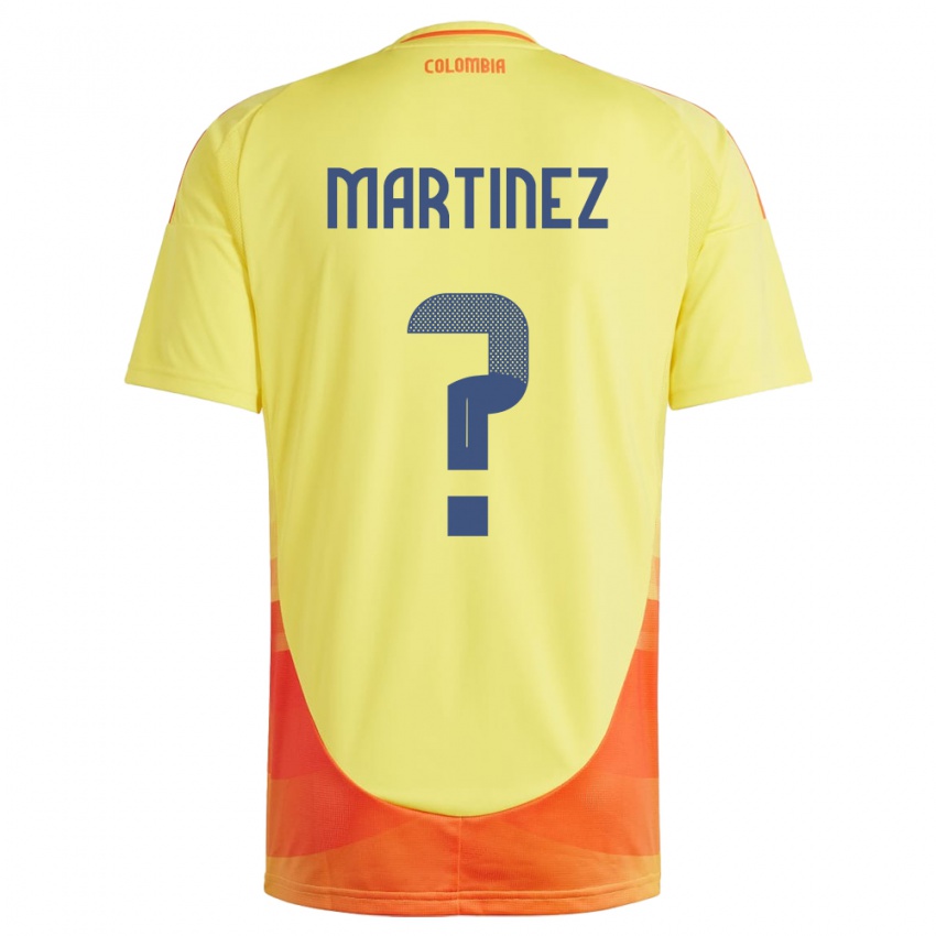 Niño Camiseta Colombia Edwin Martínez #0 Amarillo 1ª Equipación 24-26 La Camisa México