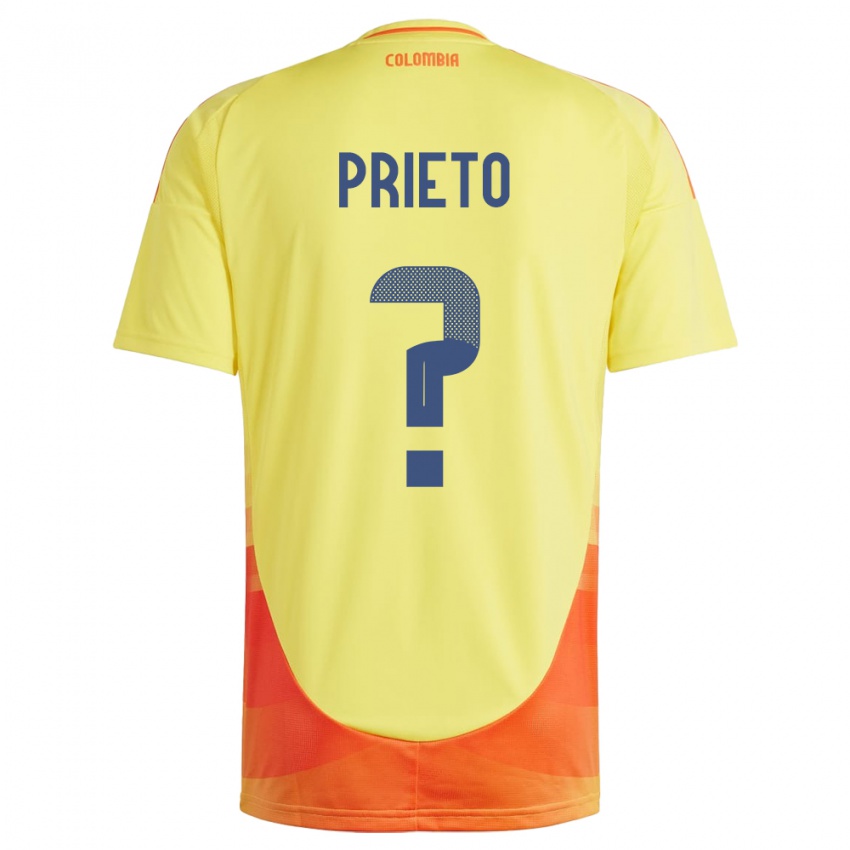 Niño Camiseta Colombia Dylan Prieto #0 Amarillo 1ª Equipación 24-26 La Camisa México